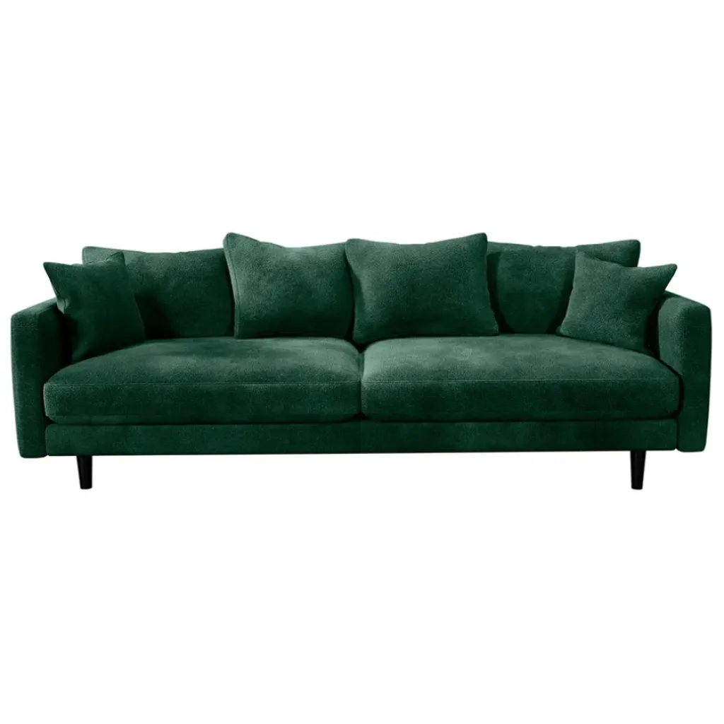 Fabrique de Styles Canapé fixe 4 places Marius - Effet Velours - Seven Turtle* Canapés Fixes