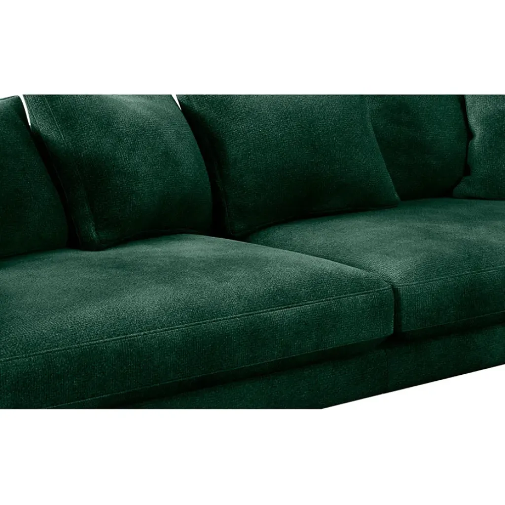 Fabrique de Styles Canapé fixe 4 places Marius - Effet Velours - Seven Turtle* Canapés Fixes