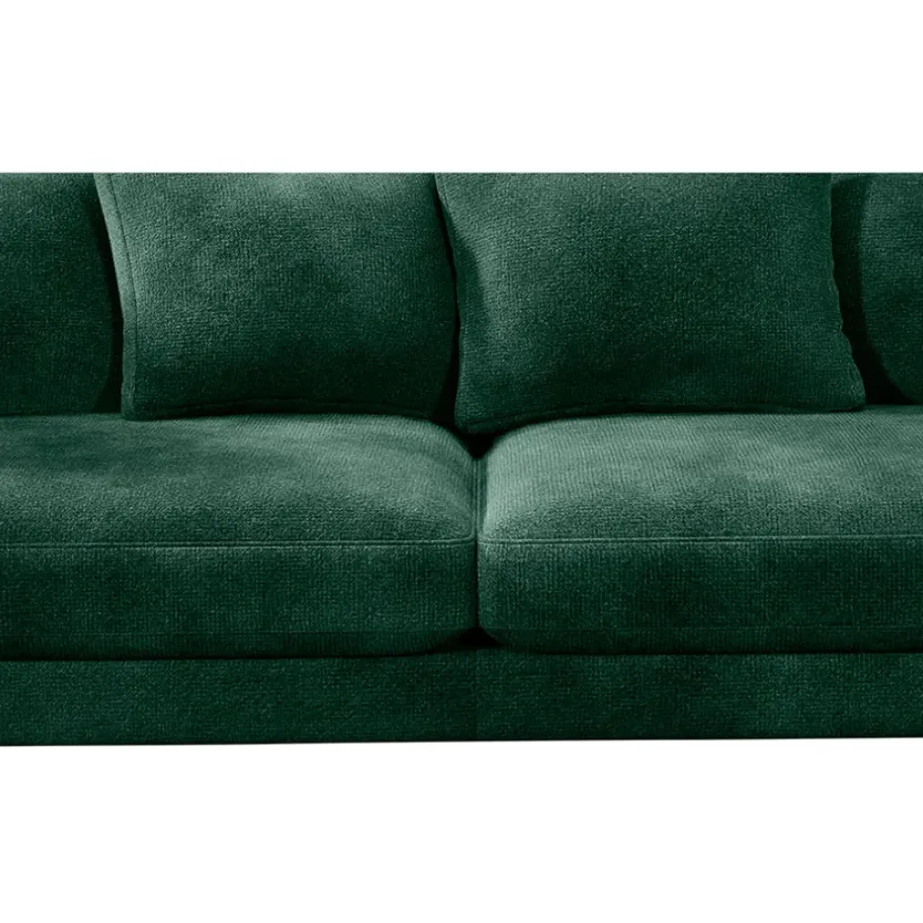 Fabrique de Styles Canapé fixe 4 places Marius - Effet Velours - Seven Turtle* Canapés Fixes