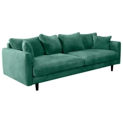 Fabrique de Styles Canapé fixe 4 places Marius - Effet Velours - Seven Turtle* Canapés Fixes