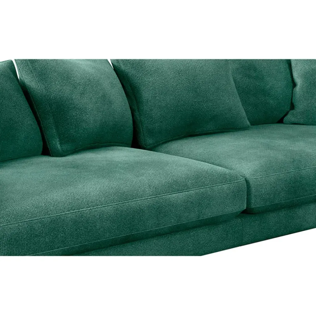 Fabrique de Styles Canapé fixe 4 places Marius - Effet Velours - Seven Turtle* Canapés Fixes