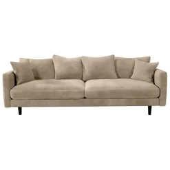 Fabrique de Styles Canapé fixe 4 places Marius - Effet Velours - Seven Turtle* Canapés Fixes