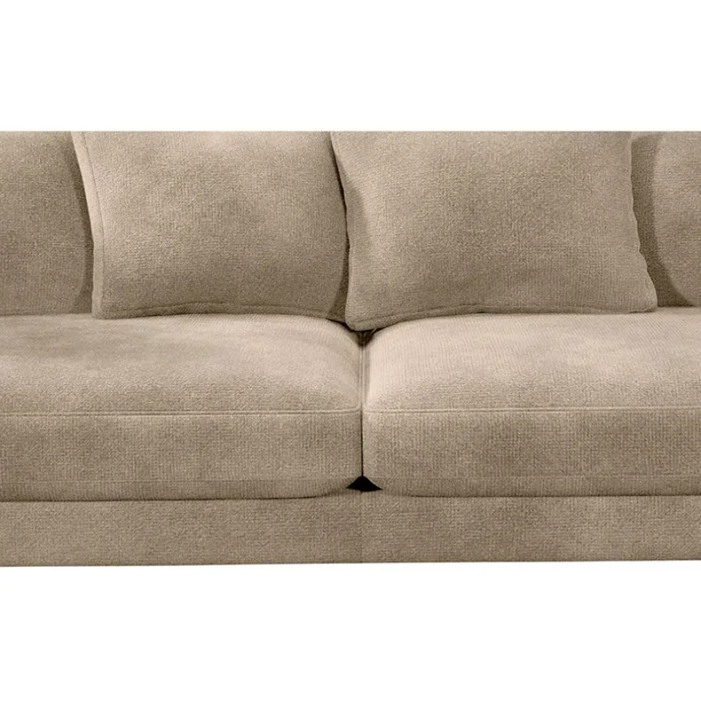 Fabrique de Styles Canapé fixe 4 places Marius - Effet Velours - Seven Turtle* Canapés Fixes