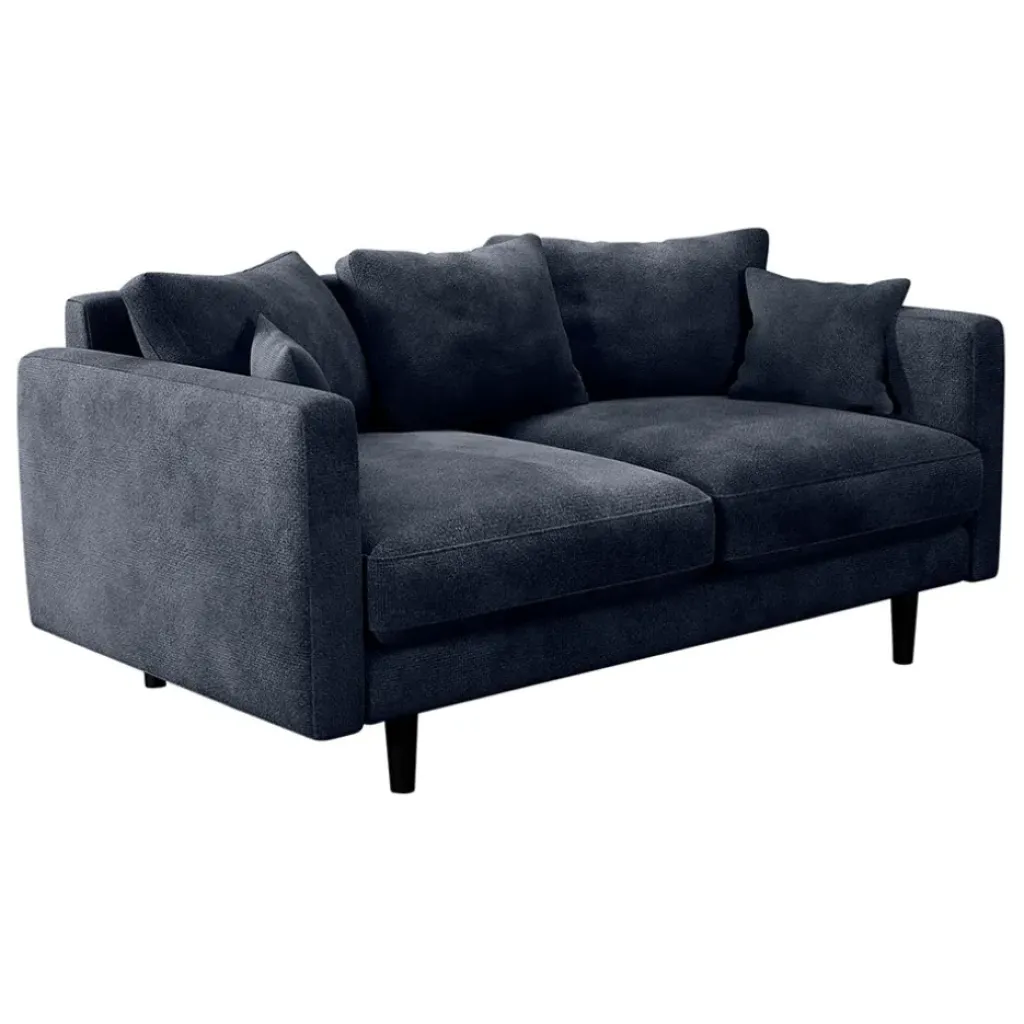 Fabrique de Styles Canapé fixe 4 places Marius - Effet Velours - Seven Turtle* Canapés Fixes