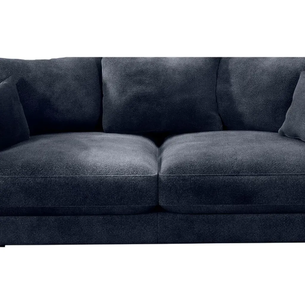 Fabrique de Styles Canapé fixe 4 places Marius - Effet Velours - Seven Turtle* Canapés Fixes