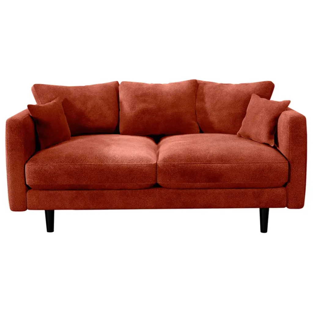 Fabrique de Styles Canapé fixe 4 places Marius - Effet Velours - Seven Turtle* Canapés Fixes