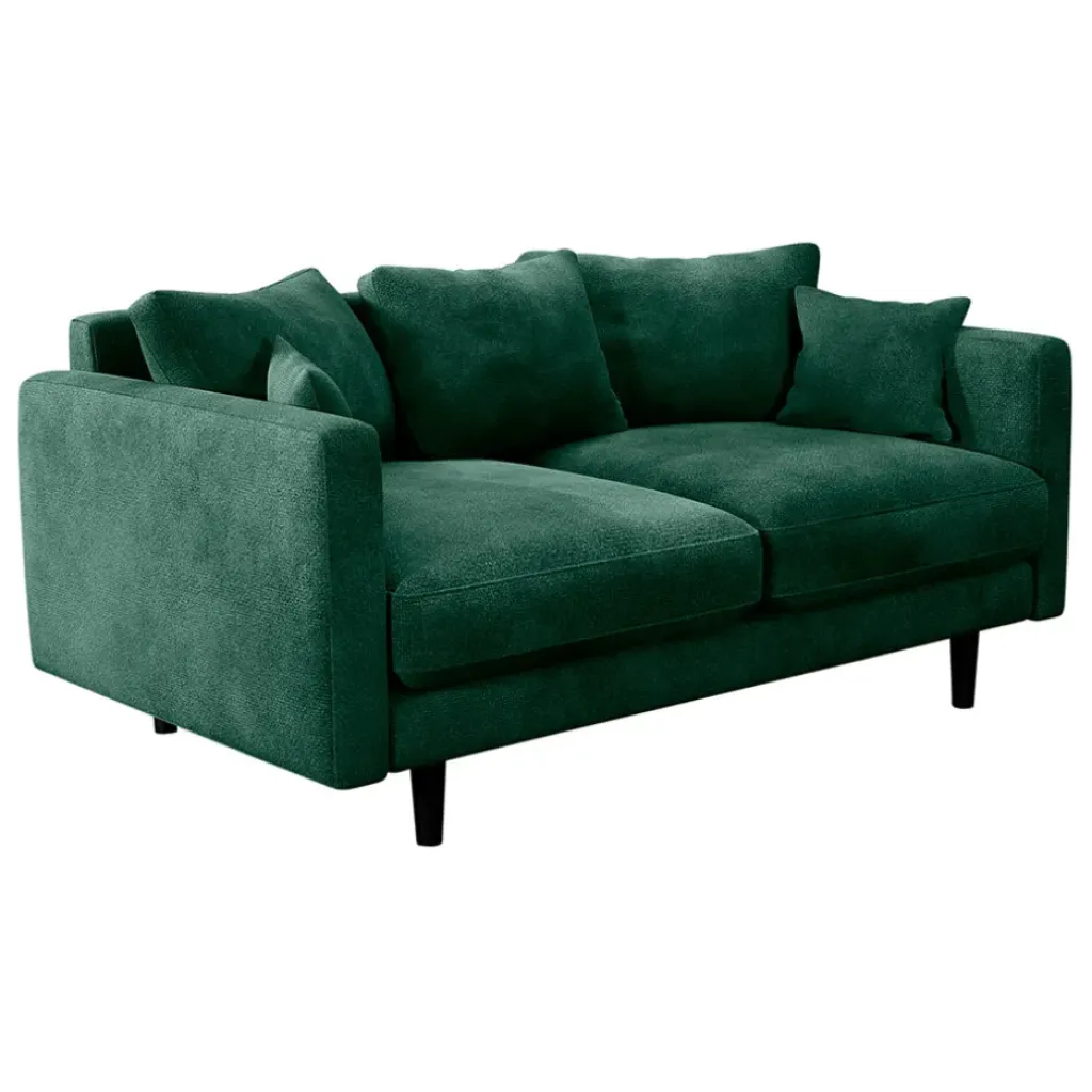 Fabrique de Styles Canapé fixe 4 places Marius - Effet Velours - Seven Turtle* Canapés Fixes