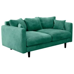 Fabrique de Styles Canapé fixe 4 places Marius - Effet Velours - Seven Turtle* Canapés Fixes