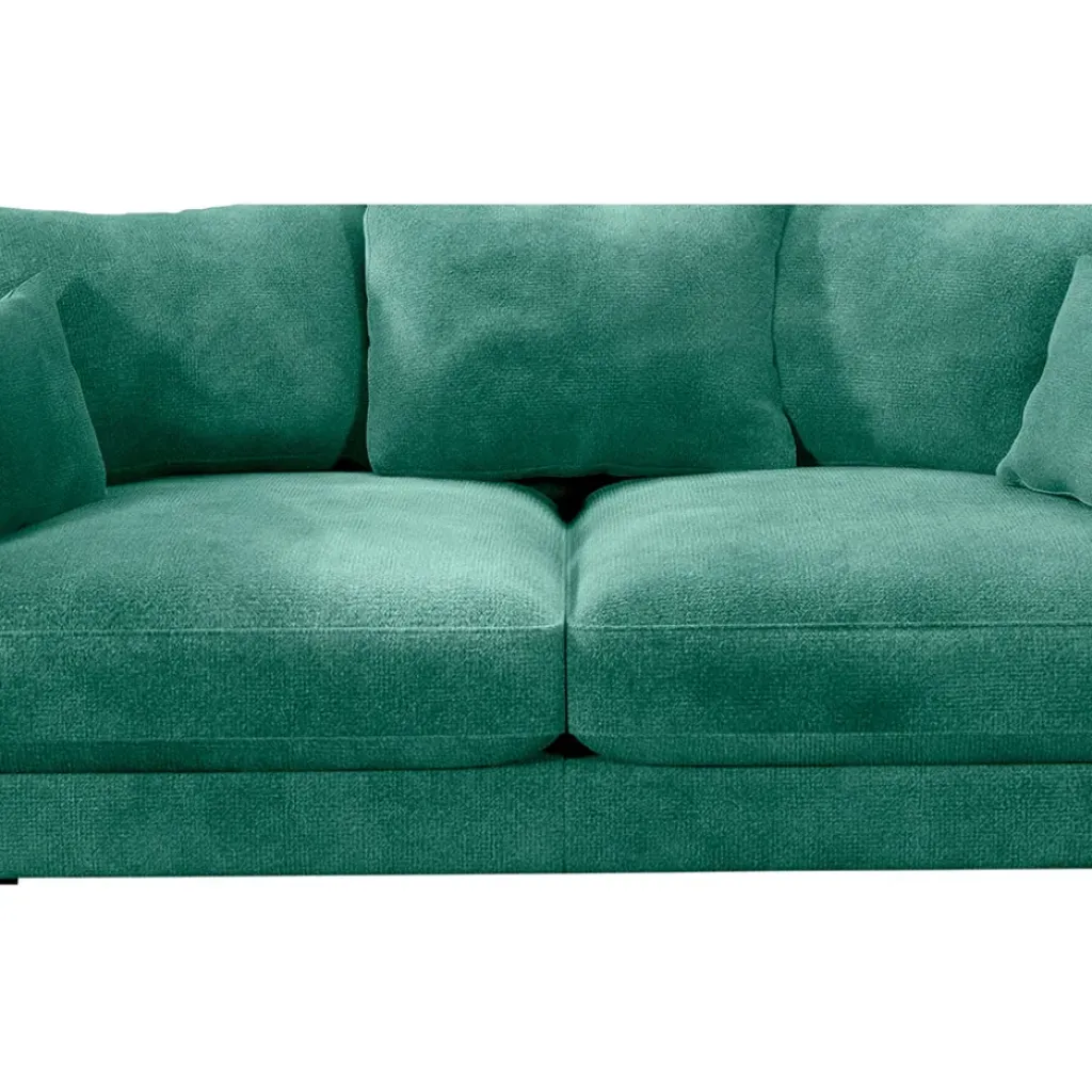 Fabrique de Styles Canapé fixe 4 places Marius - Effet Velours - Seven Turtle* Canapés Fixes