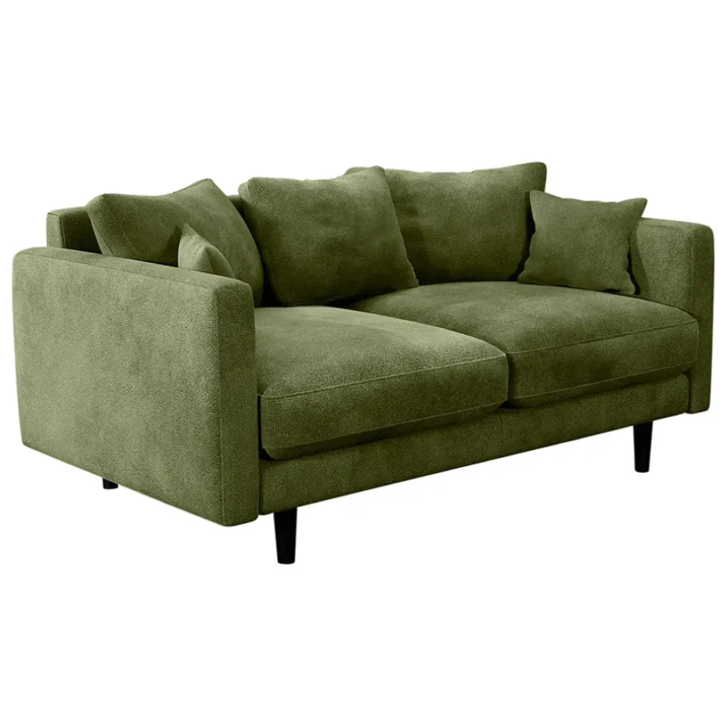 Fabrique de Styles Canapé fixe 4 places Marius - Effet Velours - Seven Turtle* Canapés Fixes