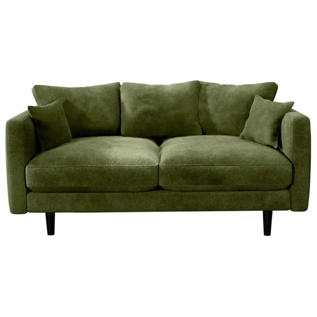 Fabrique de Styles Canapé fixe 4 places Marius - Effet Velours - Seven Turtle* Canapés Fixes