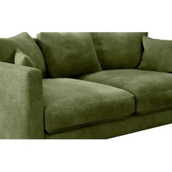 Fabrique de Styles Canapé fixe 4 places Marius - Effet Velours - Seven Turtle* Canapés Fixes