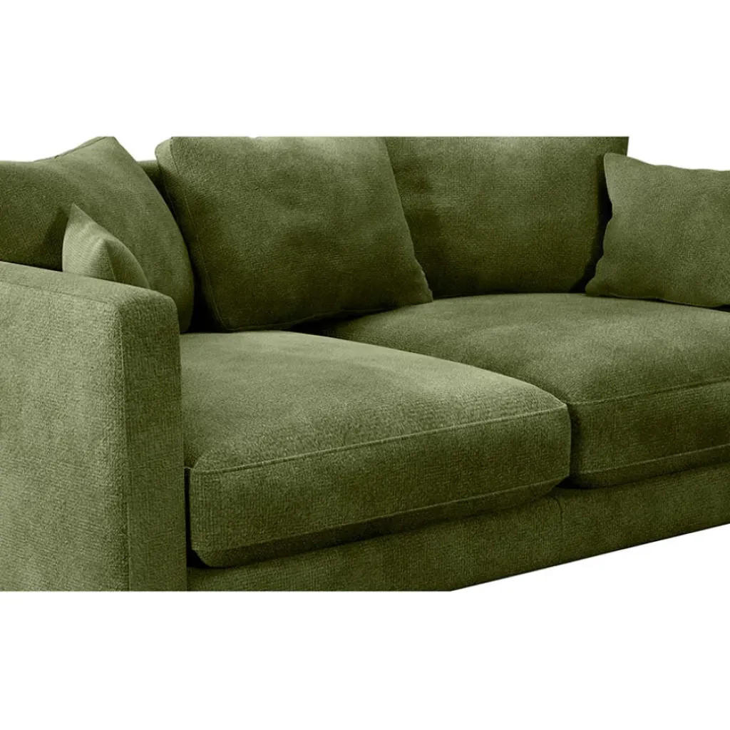 Fabrique de Styles Canapé fixe 4 places Marius - Effet Velours - Seven Turtle* Canapés Fixes