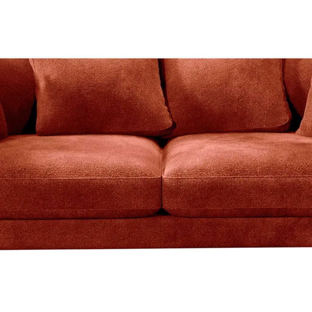 Fabrique de Styles Canapé fixe 4 places Marius - Effet Velours - Seven Turtle* Canapés Fixes