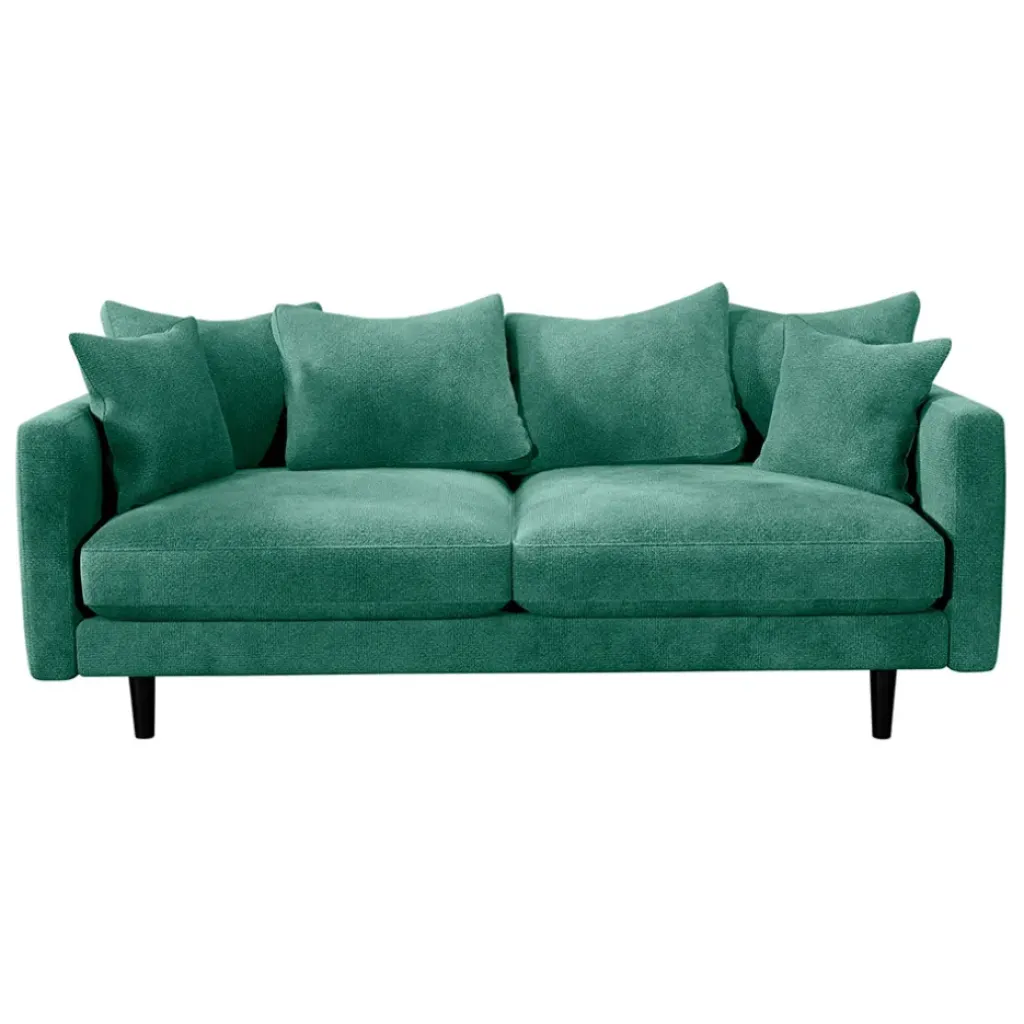 Fabrique de Styles Canapé fixe 4 places Marius - Effet Velours - Seven Turtle* Canapés Fixes