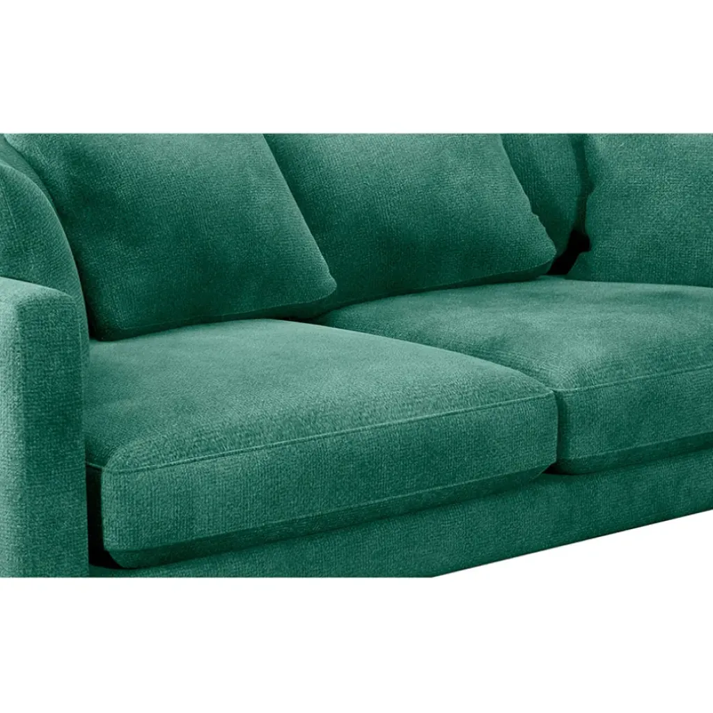 Fabrique de Styles Canapé fixe 4 places Marius - Effet Velours - Seven Turtle* Canapés Fixes