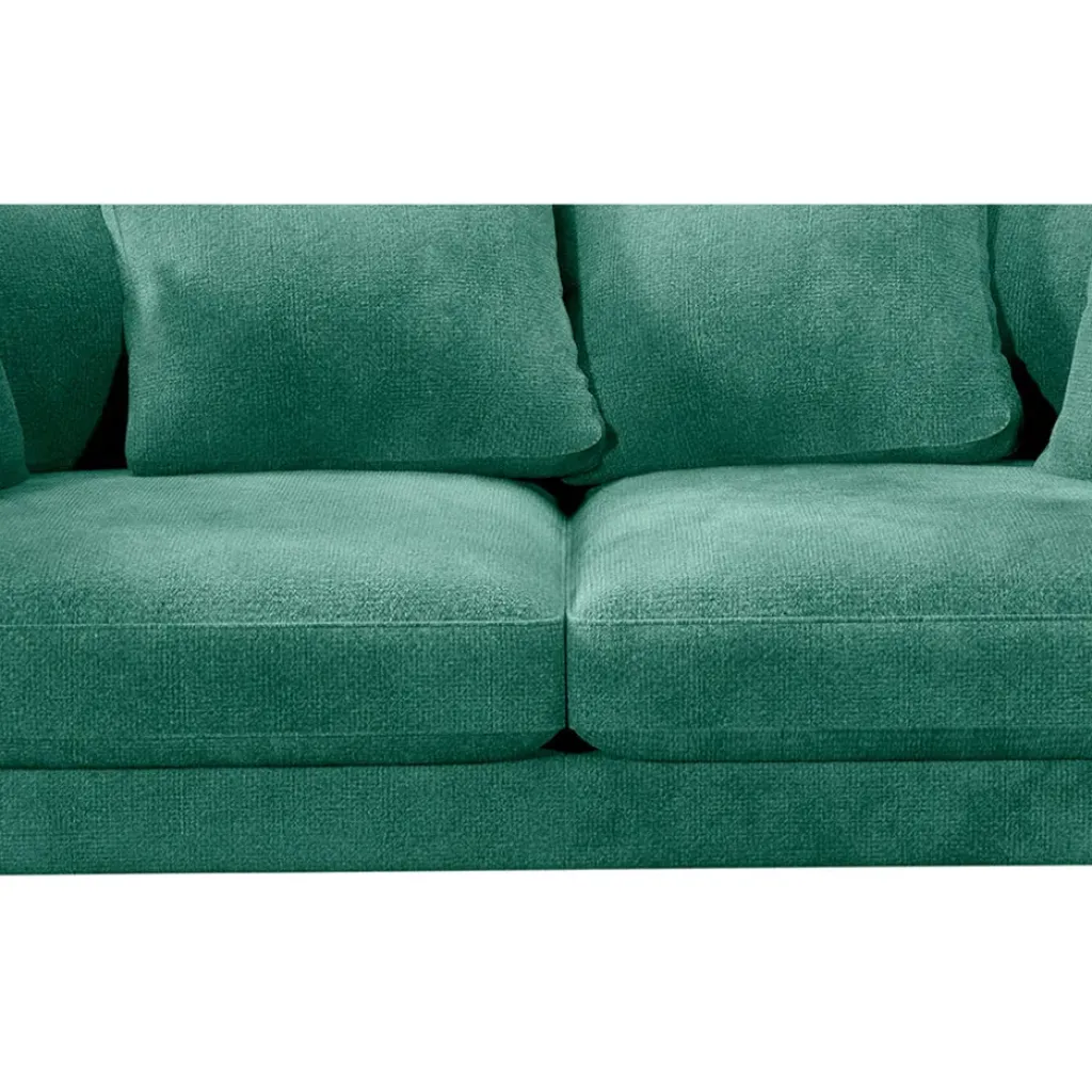 Fabrique de Styles Canapé fixe 4 places Marius - Effet Velours - Seven Turtle* Canapés Fixes