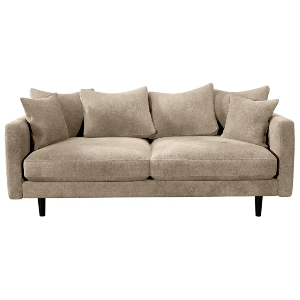 Fabrique de Styles Canapé fixe 4 places Marius - Effet Velours - Seven Turtle* Canapés Fixes