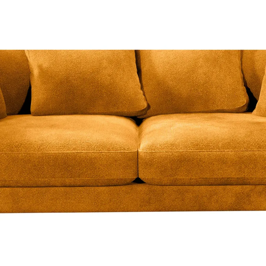 Fabrique de Styles Canapé fixe 4 places Marius - Effet Velours - Seven Turtle* Canapés Fixes