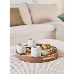 Fabrique de Styles Canapé modulable 4 places avec pouf ivoire - Aubin* Canapés Modulables