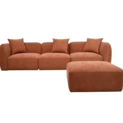 Fabrique de Styles Canapé modulable 3 places avec pouf - Andrea* Canapés Modulables