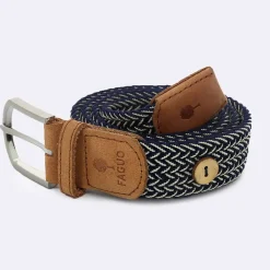 Fabrique de Styles Ceinture tressée bleu marine et écru taille unique* Accessoires Mode