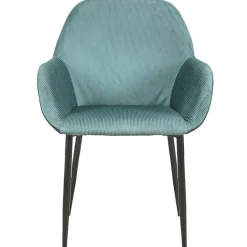 Fabrique de Styles Chaise avec accoudoirs en velours côtelé canard - Julia* Chaises