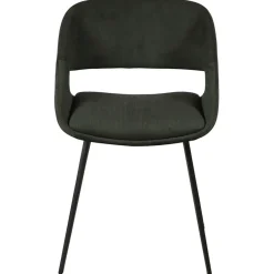 Fabrique de Styles Chaise avec accoudoirs en velours côtelé foncé - Alma* Chaises