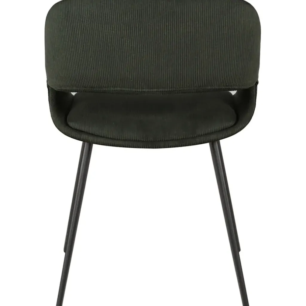 Fabrique de Styles Chaise avec accoudoirs en velours côtelé foncé - Alma* Chaises