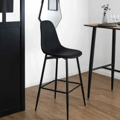 Fabrique de Styles Chaise de bar effet cuir H70cm - Amber* Tabourets Et Chaises De Bar