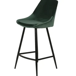 Fabrique de Styles Chaise de bar en velours h67cm - Ben* Tabourets Et Chaises De Bar