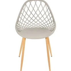 Fabrique de Styles Chaise de jardin en plastique gris - Malaga*Enfant Chaises, Fauteuils|Jardin