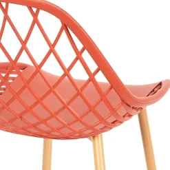 Fabrique de Styles Chaise de jardin en plastique terracotta - Malaga*Enfant Chaises, Fauteuils|Jardin