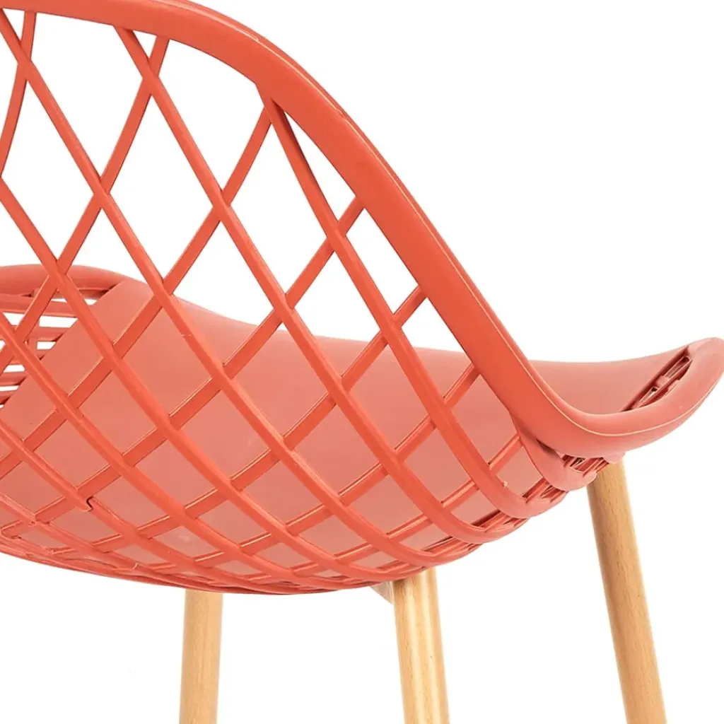 Fabrique de Styles Chaise de jardin en plastique terracotta - Malaga*Enfant Chaises, Fauteuils|Jardin