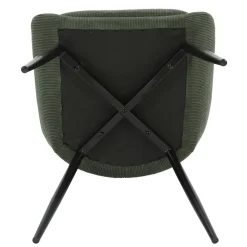 Fabrique de Styles Chaise de salle à manger en velours côtelé - Ben* Chaises