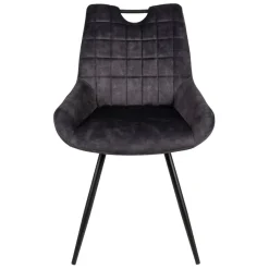 Fabrique de Styles Chaise de salle à manger en velours - dana* Chaises