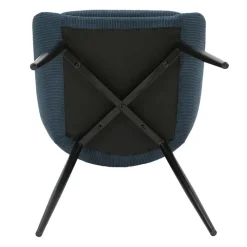 Fabrique de Styles Chaise de salle à manger en velours côtelé - Ben* Chaises