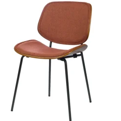 Fabrique de Styles Chaise de salle à manger en tissu et noyer - Atlanta* Chaises