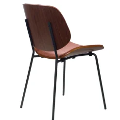 Fabrique de Styles Chaise de salle à manger en tissu et noyer - Atlanta* Chaises