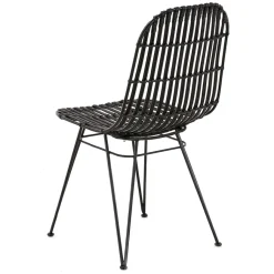 Fabrique de Styles Chaise en rotin naturel et metal - KUBU* Chaises