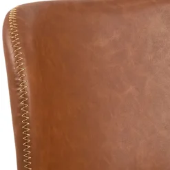 Fabrique de Styles Chaise salle à manger aspect cuir rétro - Batla* Chaises