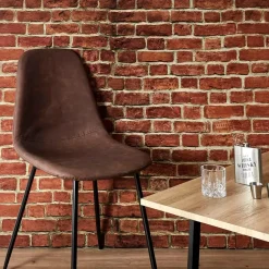 Fabrique de Styles Chaise salle à manger effet cuir - Amber* Chaises