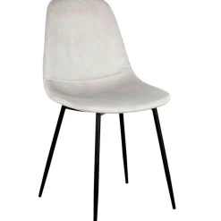 Fabrique de Styles Chaise salle à manger en velours cotelé clair - Julia* Chaises