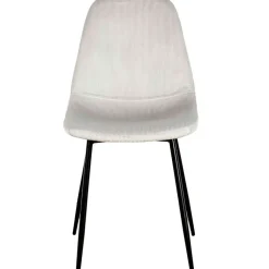Fabrique de Styles Chaise salle à manger en velours cotelé clair - Julia* Chaises