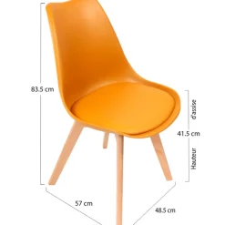 Fabrique de Styles Chaise salle à manger scandinave - Samantha* Chaises