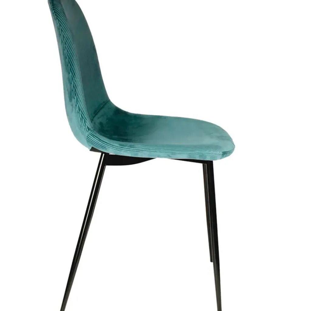 Fabrique de Styles Chaise salle a manger en velours cotelé canard - Julia* Chaises