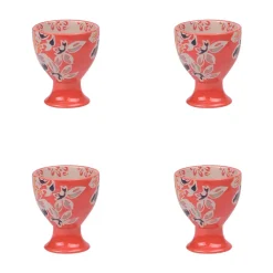 Fabrique de Styles Coffret de 4 coquetiers en grès rouge - Ava* Accessoires De Table