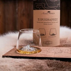 Fabrique de Styles Coffret de 2 verres Mont Blanc et Everest - Topographic* Verres À Alcool