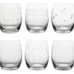 Fabrique de Styles Coffret de 6 verres transparent 30cl - Graphik* Verres À Eau Et Gobelets