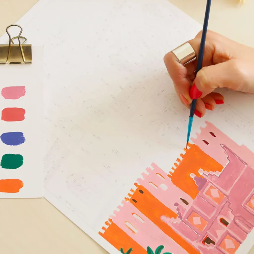 Fabrique de Styles Coffret peinture au numéro Sunset in morocco* Loisirs Créatifs